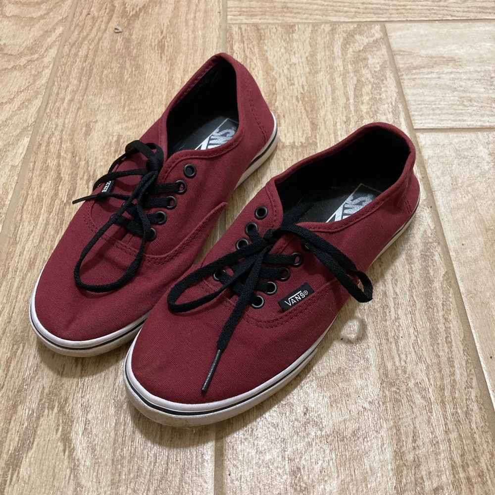 Maroon vans